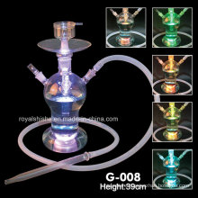 Wholesale Small Size Glass Shisha Hookah with LED